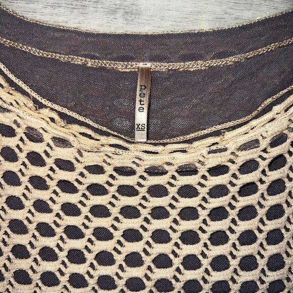 Pete Collection Crochet Short Sleeve Tie-dye Shark Bite Hi-lo Tunic Women’s XS - Picture 8 of 14